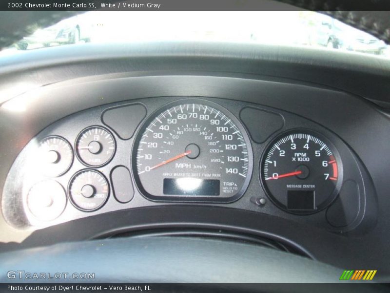 White / Medium Gray 2002 Chevrolet Monte Carlo SS