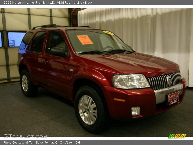 Vivid Red Metallic / Black 2006 Mercury Mariner Premier 4WD