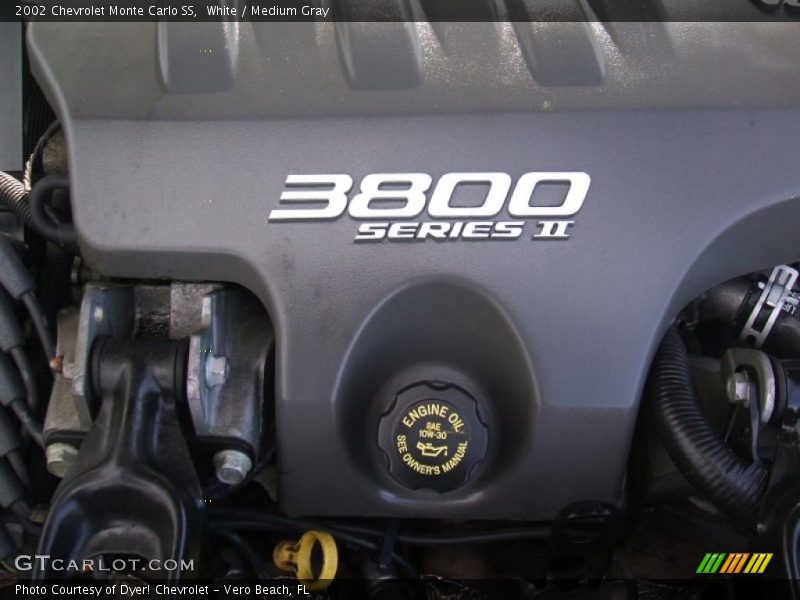 White / Medium Gray 2002 Chevrolet Monte Carlo SS
