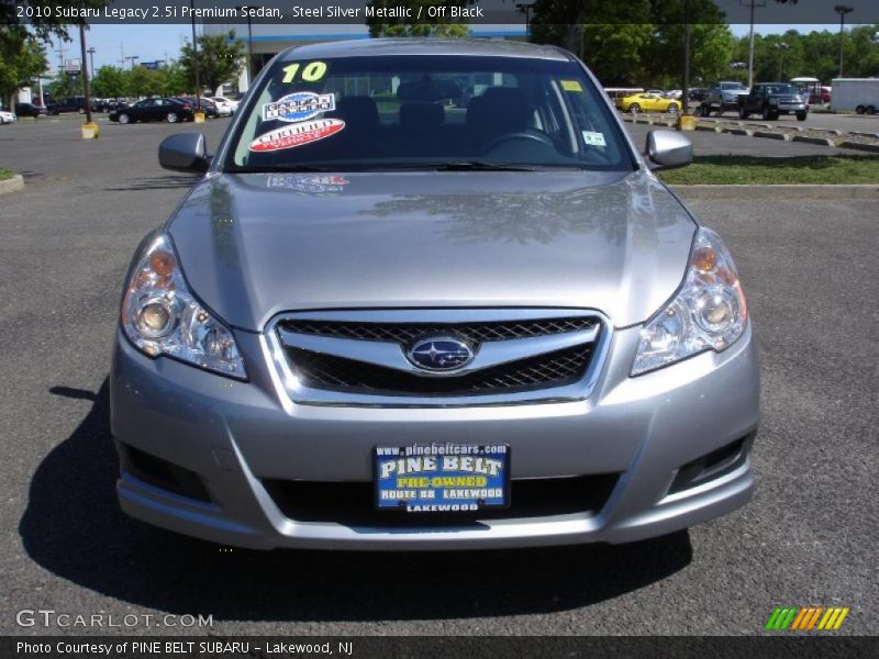 Steel Silver Metallic / Off Black 2010 Subaru Legacy 2.5i Premium Sedan