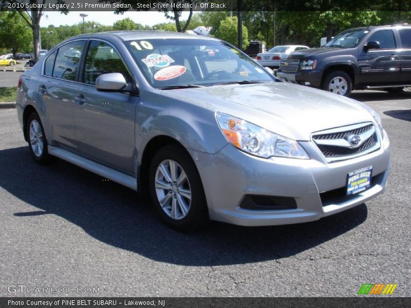 Steel Silver Metallic / Off Black 2010 Subaru Legacy 2.5i Premium Sedan