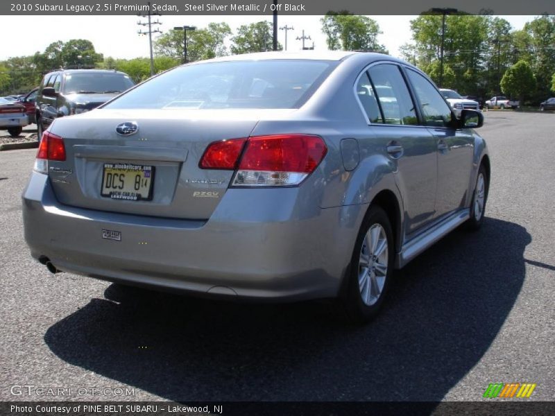 Steel Silver Metallic / Off Black 2010 Subaru Legacy 2.5i Premium Sedan