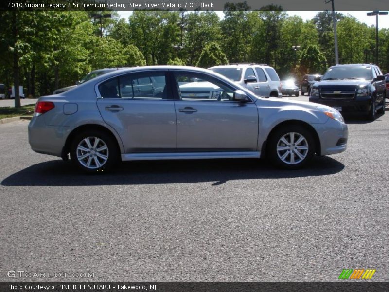 Steel Silver Metallic / Off Black 2010 Subaru Legacy 2.5i Premium Sedan