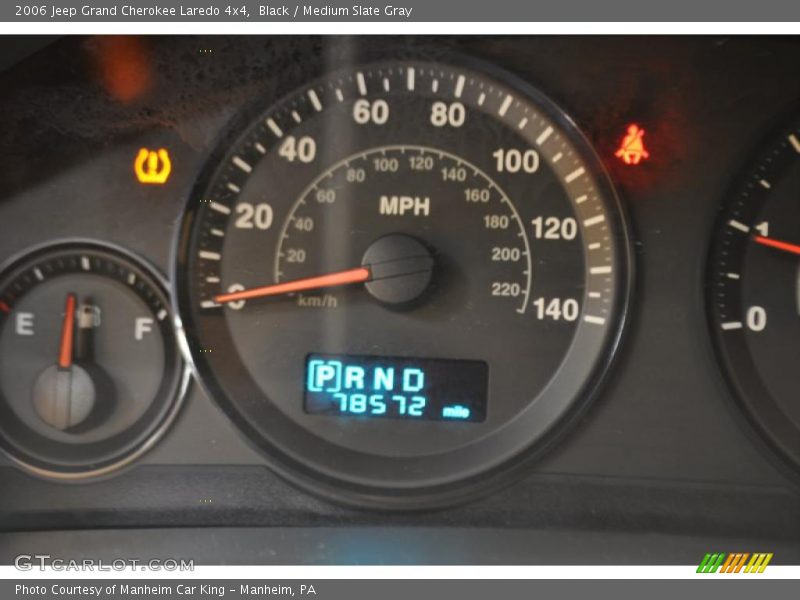 Black / Medium Slate Gray 2006 Jeep Grand Cherokee Laredo 4x4