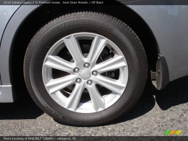 Steel Silver Metallic / Off Black 2010 Subaru Legacy 2.5i Premium Sedan