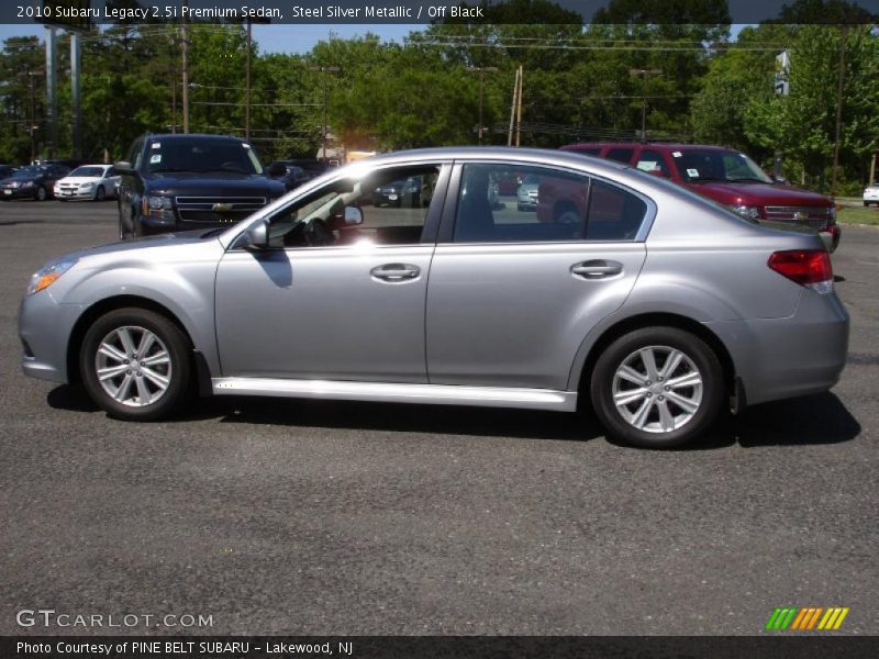 Steel Silver Metallic / Off Black 2010 Subaru Legacy 2.5i Premium Sedan