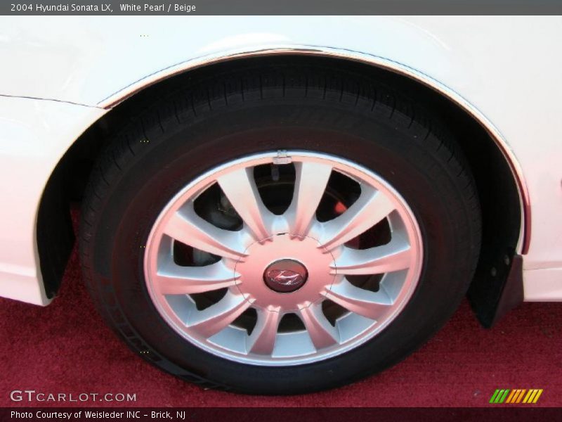 White Pearl / Beige 2004 Hyundai Sonata LX