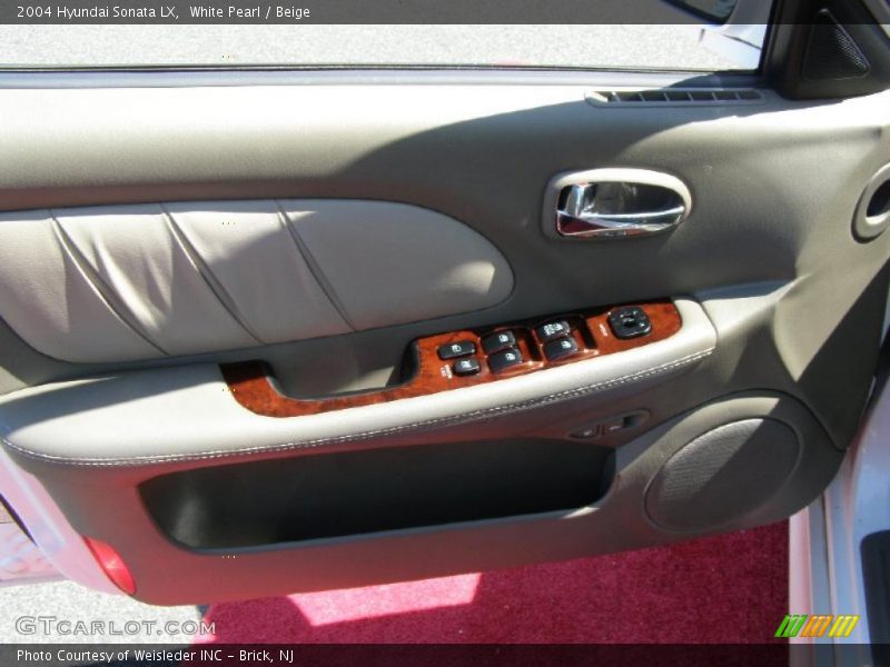 White Pearl / Beige 2004 Hyundai Sonata LX