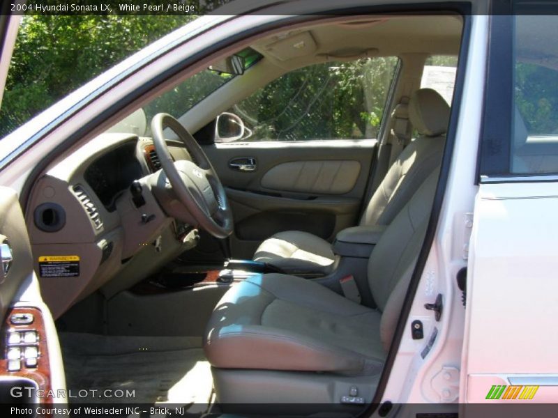 White Pearl / Beige 2004 Hyundai Sonata LX