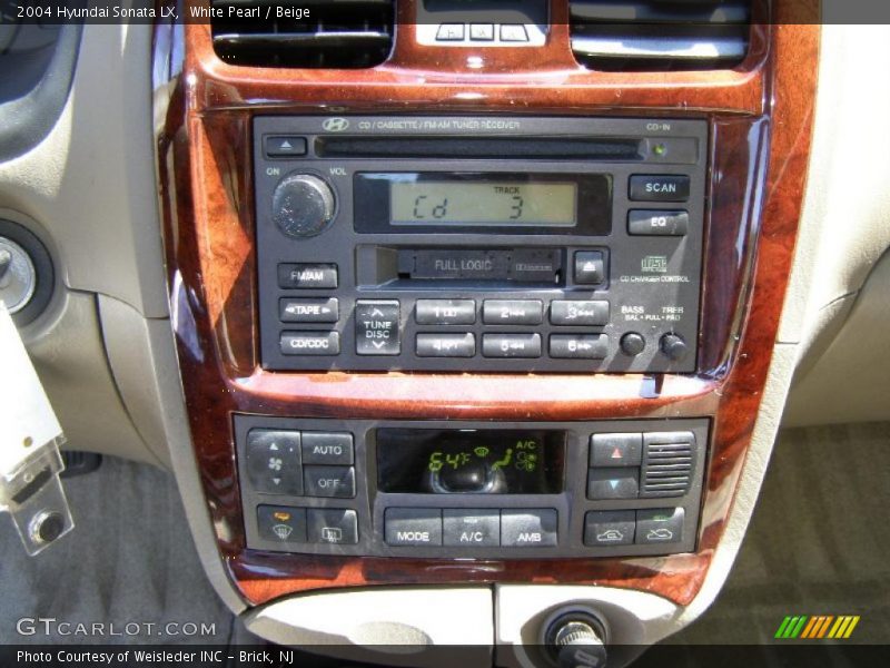 White Pearl / Beige 2004 Hyundai Sonata LX