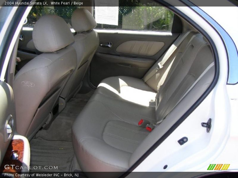 White Pearl / Beige 2004 Hyundai Sonata LX