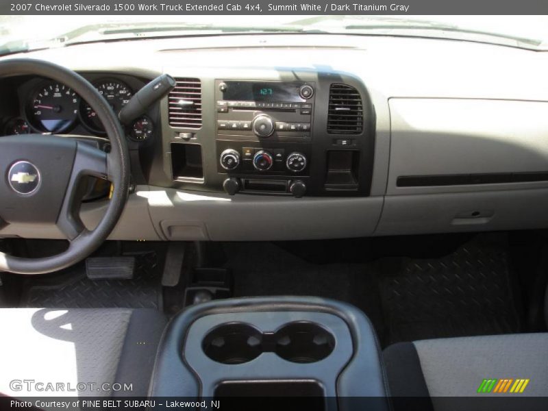 Summit White / Dark Titanium Gray 2007 Chevrolet Silverado 1500 Work Truck Extended Cab 4x4