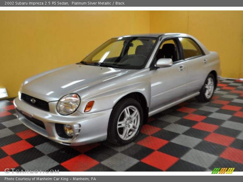 Platinum Silver Metallic / Black 2002 Subaru Impreza 2.5 RS Sedan