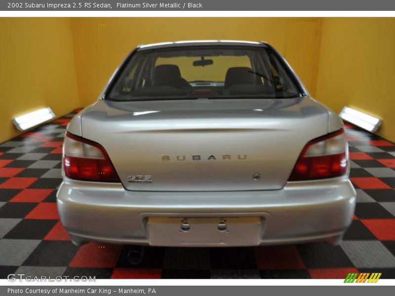 Platinum Silver Metallic / Black 2002 Subaru Impreza 2.5 RS Sedan