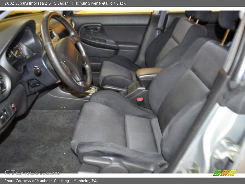 Platinum Silver Metallic / Black 2002 Subaru Impreza 2.5 RS Sedan