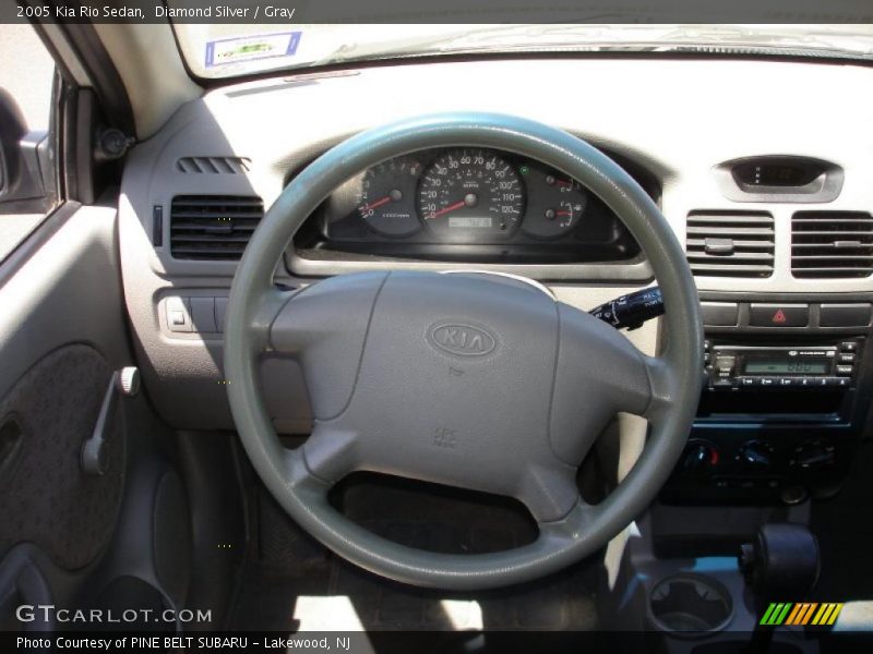 Diamond Silver / Gray 2005 Kia Rio Sedan