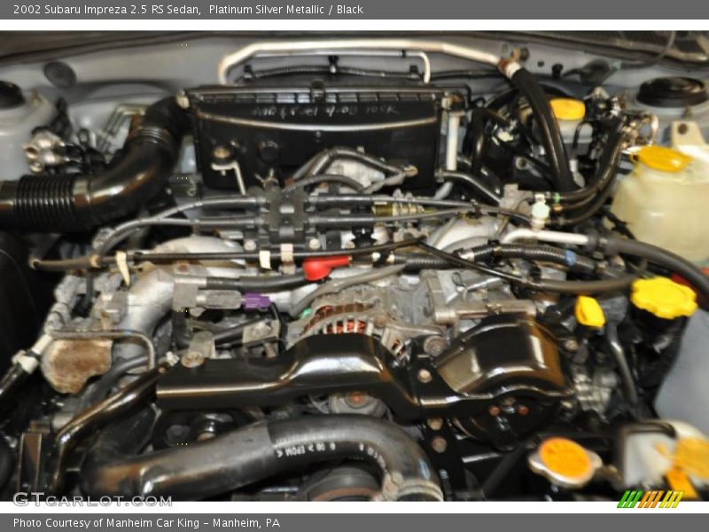 Platinum Silver Metallic / Black 2002 Subaru Impreza 2.5 RS Sedan
