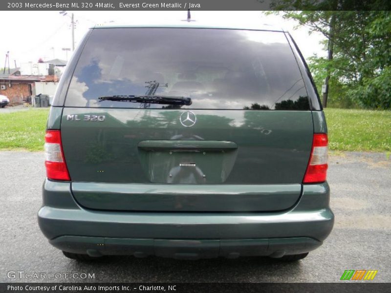 Everest Green Metallic / Java 2003 Mercedes-Benz ML 320 4Matic