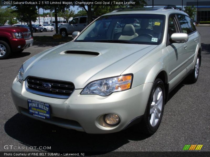 Champagne Gold Opal / Taupe Leather 2007 Subaru Outback 2.5 XT Limited Wagon