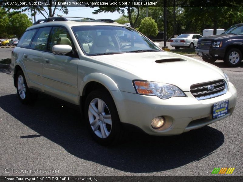 Champagne Gold Opal / Taupe Leather 2007 Subaru Outback 2.5 XT Limited Wagon