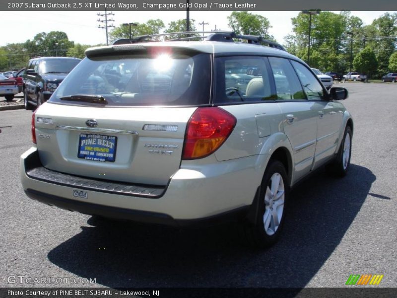 Champagne Gold Opal / Taupe Leather 2007 Subaru Outback 2.5 XT Limited Wagon