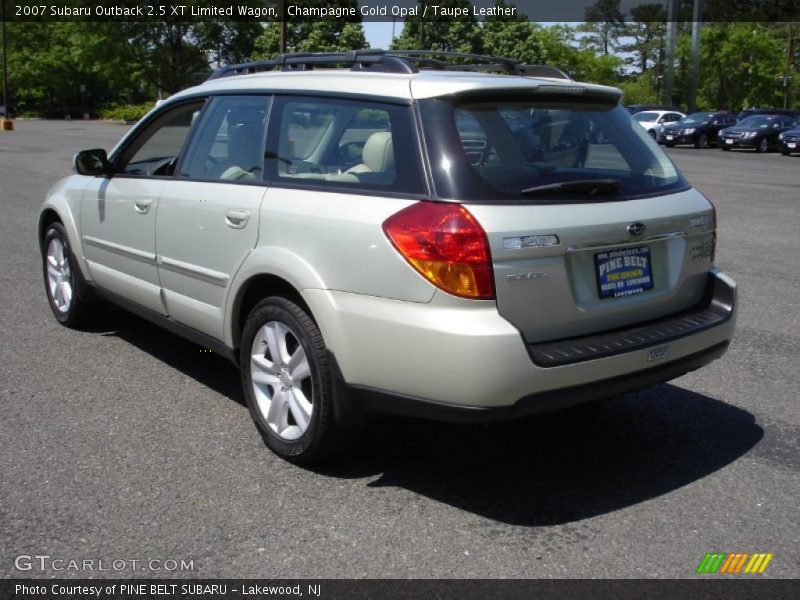 Champagne Gold Opal / Taupe Leather 2007 Subaru Outback 2.5 XT Limited Wagon