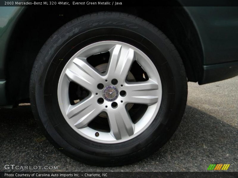 Everest Green Metallic / Java 2003 Mercedes-Benz ML 320 4Matic