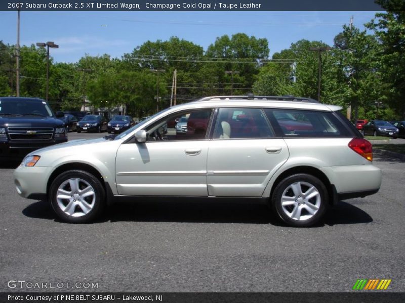 Champagne Gold Opal / Taupe Leather 2007 Subaru Outback 2.5 XT Limited Wagon