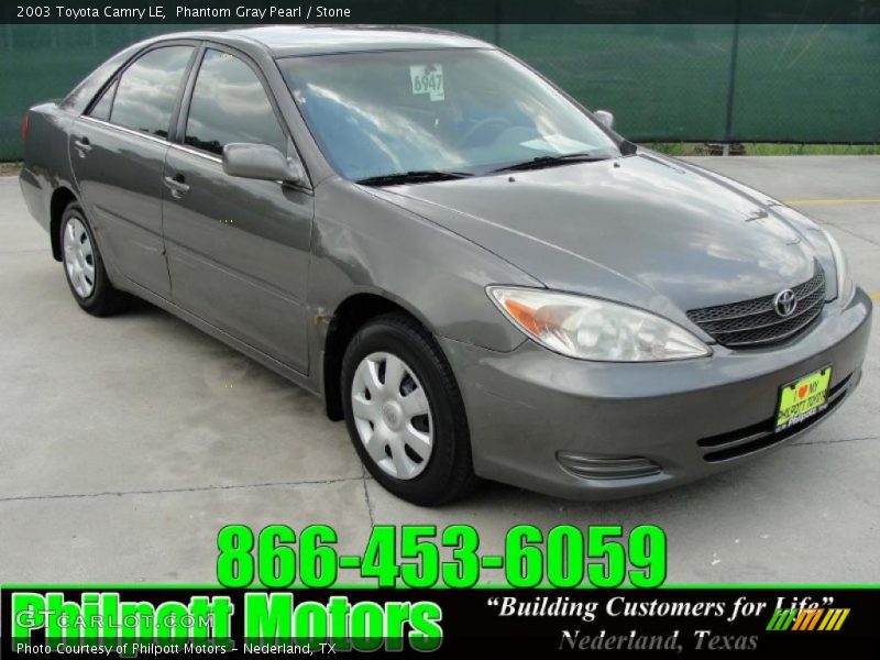 Phantom Gray Pearl / Stone 2003 Toyota Camry LE