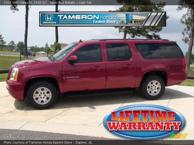 Sport Red Metallic / Light Tan 2007 GMC Yukon XL 1500 SLT