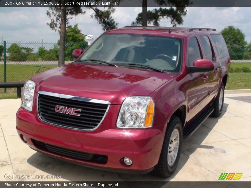Sport Red Metallic / Light Tan 2007 GMC Yukon XL 1500 SLT