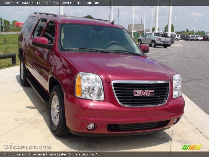 Sport Red Metallic / Light Tan 2007 GMC Yukon XL 1500 SLT