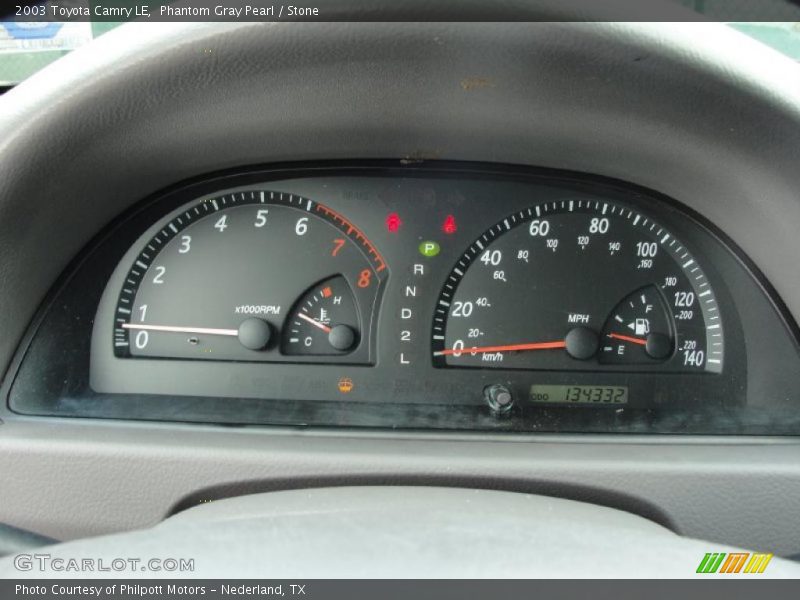 Phantom Gray Pearl / Stone 2003 Toyota Camry LE