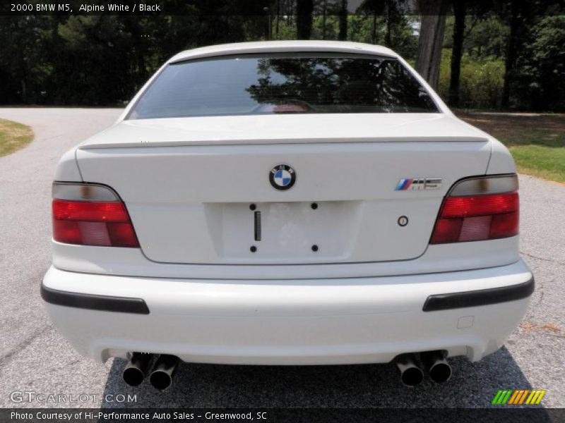 Alpine White / Black 2000 BMW M5