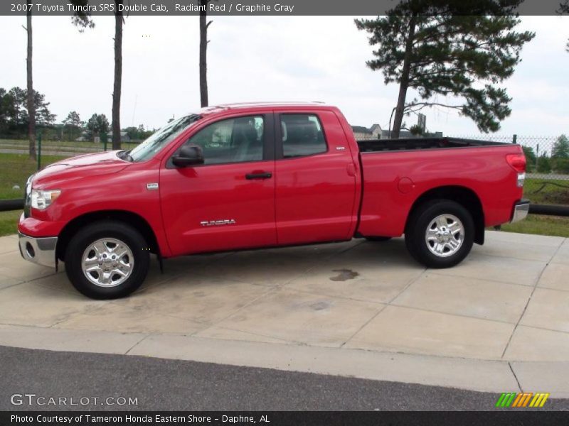 Radiant Red / Graphite Gray 2007 Toyota Tundra SR5 Double Cab