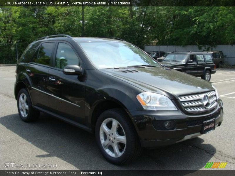 Verde Brook Metallic / Macadamia 2008 Mercedes-Benz ML 350 4Matic
