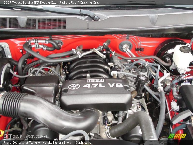 Radiant Red / Graphite Gray 2007 Toyota Tundra SR5 Double Cab