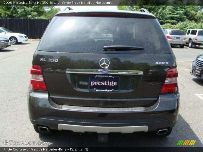 Verde Brook Metallic / Macadamia 2008 Mercedes-Benz ML 350 4Matic