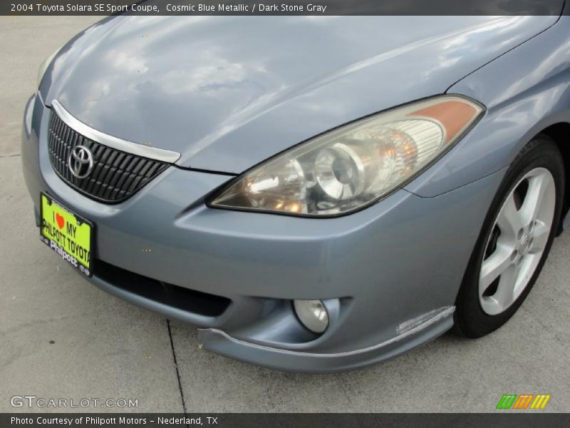 Cosmic Blue Metallic / Dark Stone Gray 2004 Toyota Solara SE Sport Coupe