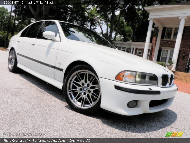 Alpine White / Black 2000 BMW M5
