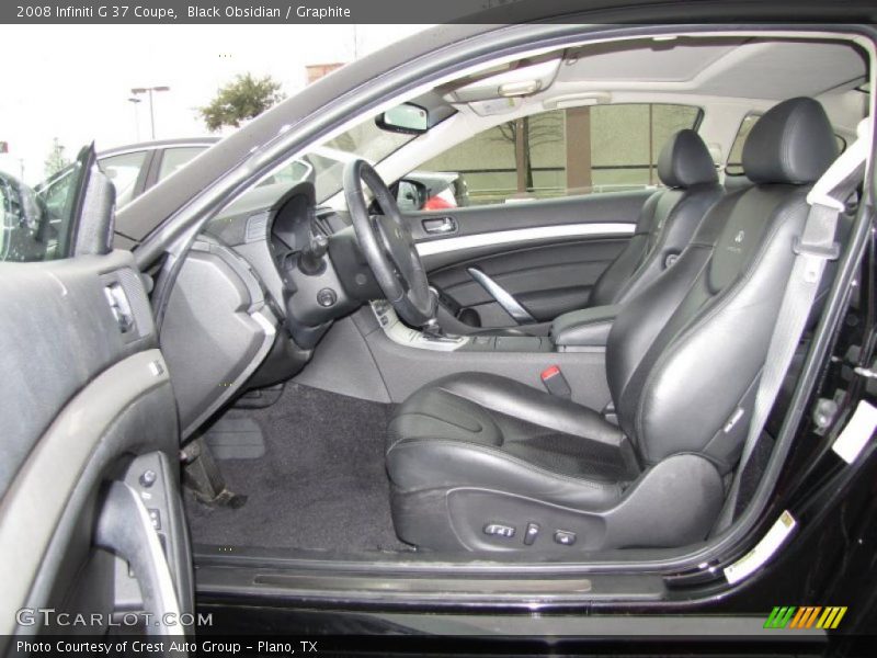 Black Obsidian / Graphite 2008 Infiniti G 37 Coupe