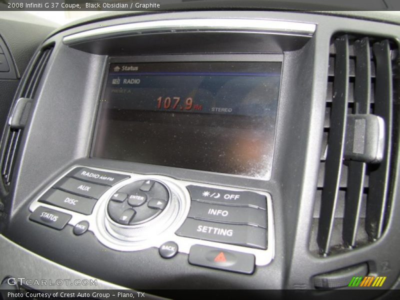 Black Obsidian / Graphite 2008 Infiniti G 37 Coupe