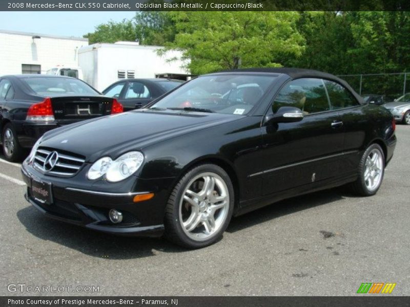 Obsidian Black Metallic / Cappuccino/Black 2008 Mercedes-Benz CLK 550 Cabriolet
