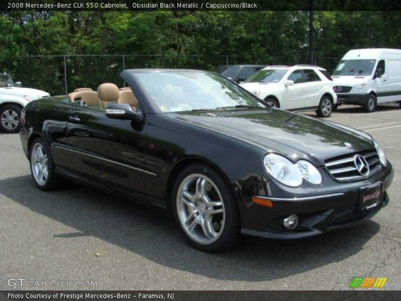Obsidian Black Metallic / Cappuccino/Black 2008 Mercedes-Benz CLK 550 Cabriolet
