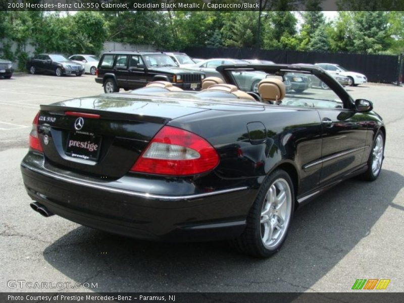 Obsidian Black Metallic / Cappuccino/Black 2008 Mercedes-Benz CLK 550 Cabriolet