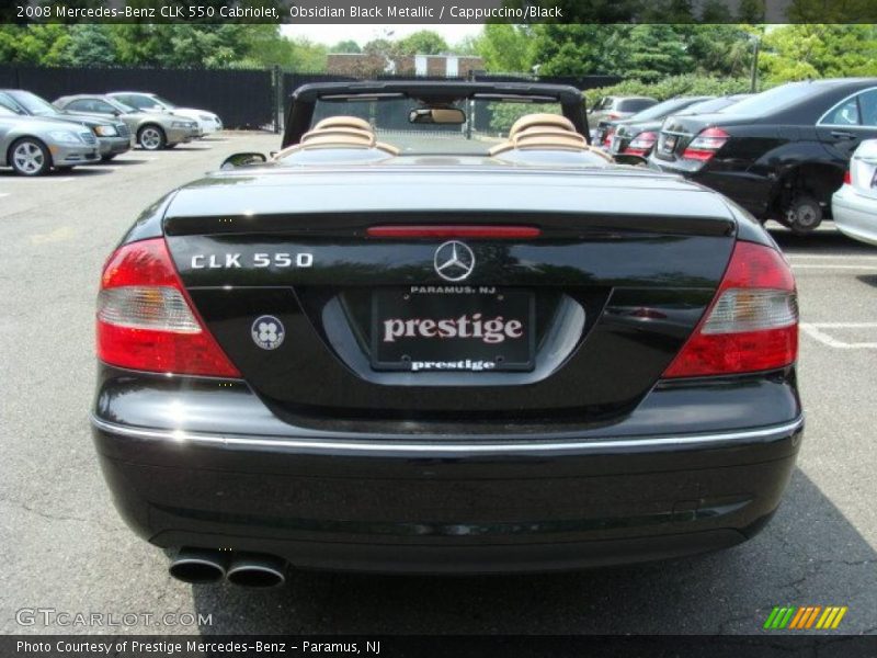Obsidian Black Metallic / Cappuccino/Black 2008 Mercedes-Benz CLK 550 Cabriolet