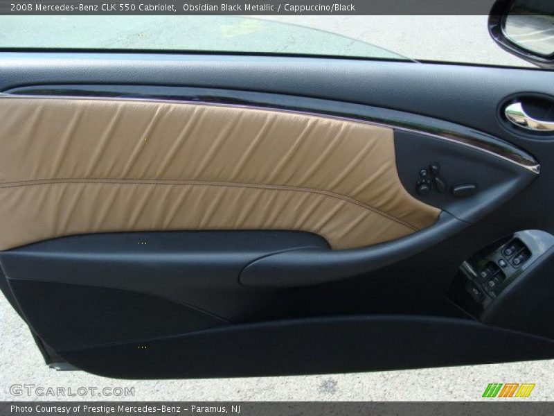 Obsidian Black Metallic / Cappuccino/Black 2008 Mercedes-Benz CLK 550 Cabriolet