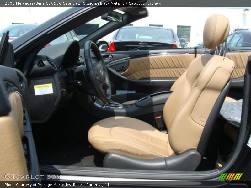 Obsidian Black Metallic / Cappuccino/Black 2008 Mercedes-Benz CLK 550 Cabriolet