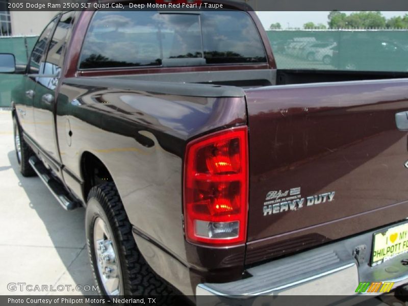 Deep Molten Red Pearl / Taupe 2005 Dodge Ram 2500 SLT Quad Cab