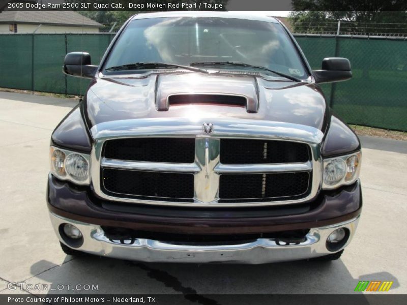 Deep Molten Red Pearl / Taupe 2005 Dodge Ram 2500 SLT Quad Cab